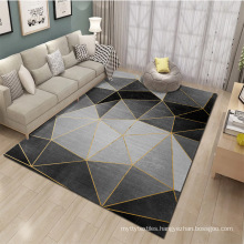 custom printed room carpet geometric print fabric nordic abstract style round rug carpet living room or bedroom